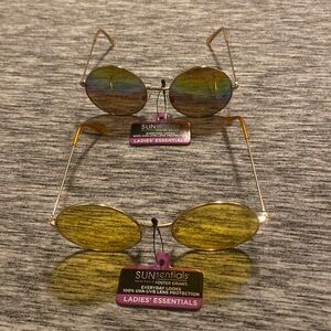 2 Pairs of Sunsentials by Foster Grant Ladies Sunglasses Round Frame Sunglasses